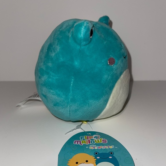 Bertwin The bearded Dragon  and Ludwig the Frog 5" Squishmallow Flip A Mallow - Picture 7 of 10